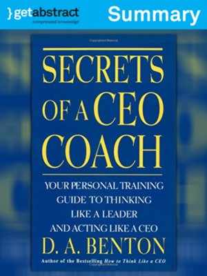 cover image of Secrets of a CEO Coach (Summary)